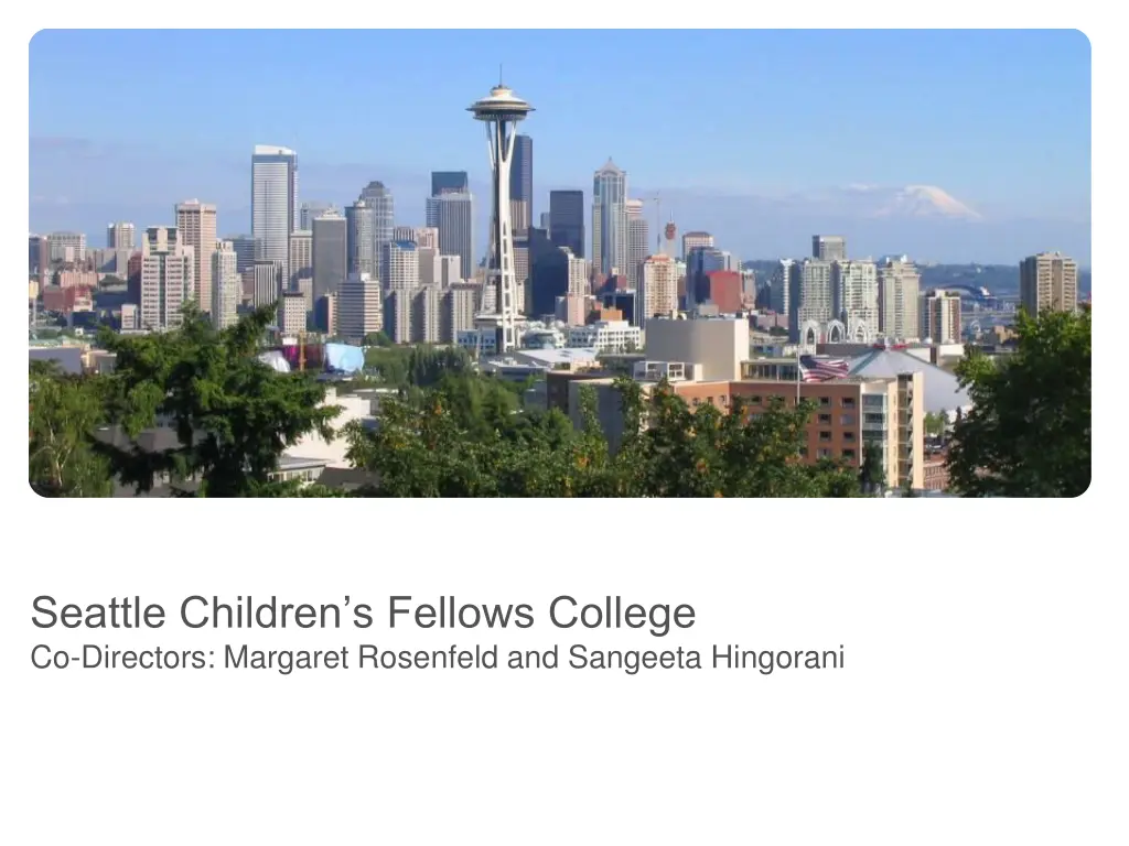 seattle children s fellows college co directors