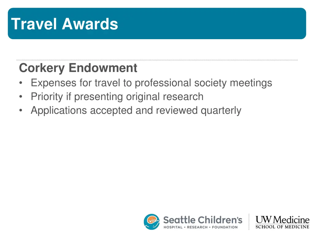 travel awards