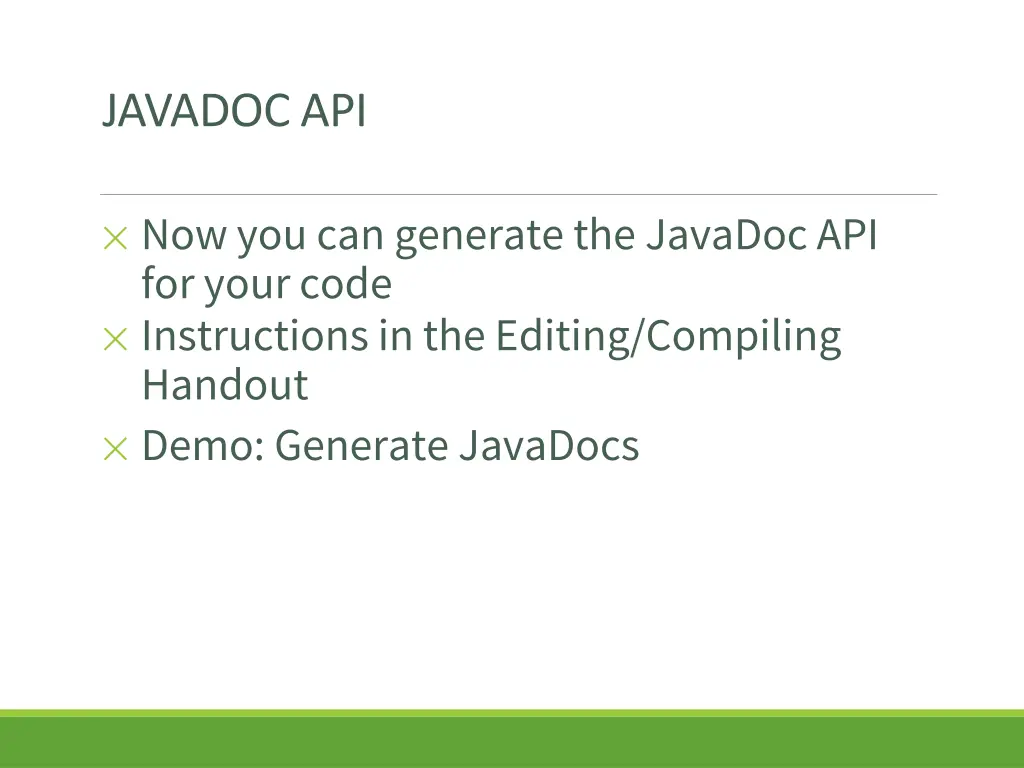 javadoc api