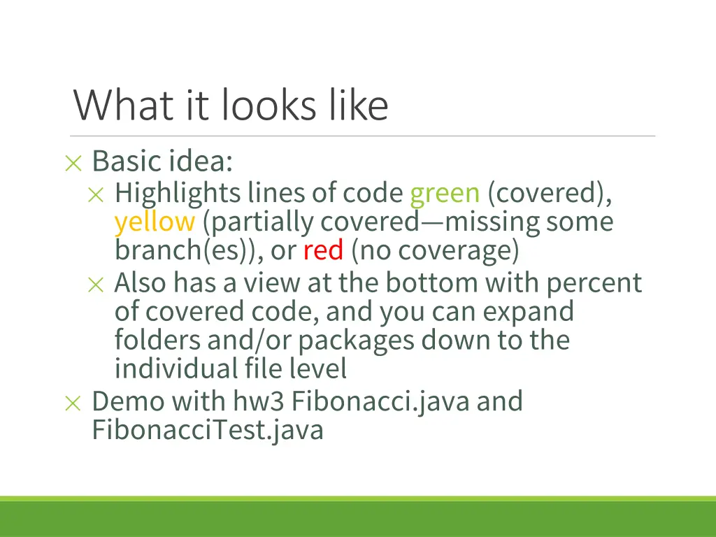 what it looks like basic idea highlights lines
