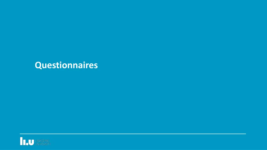 questionnaires