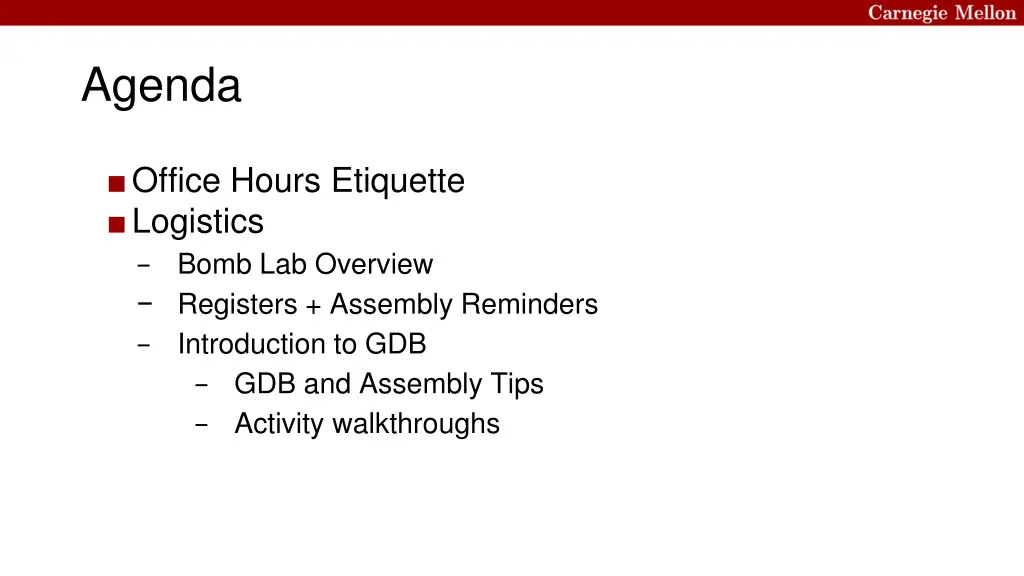 agenda