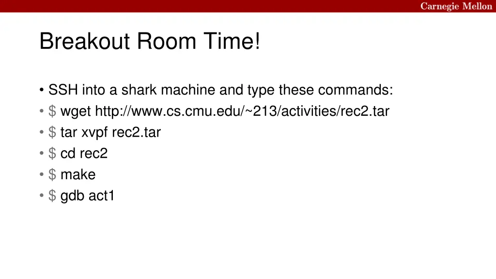 breakout room time