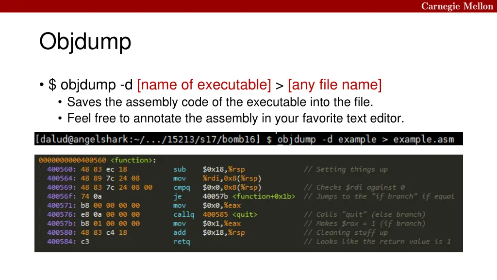 objdump