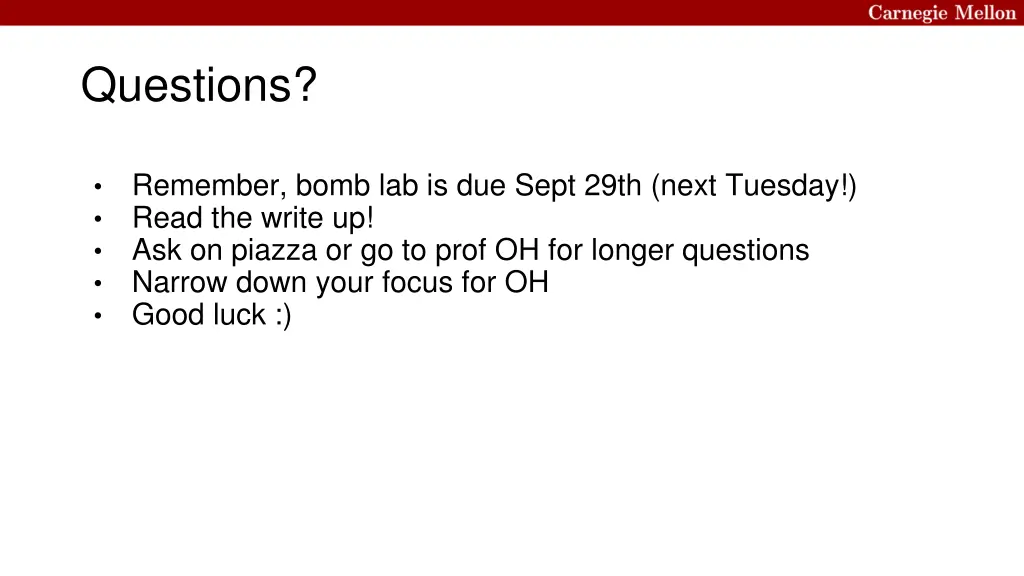 questions