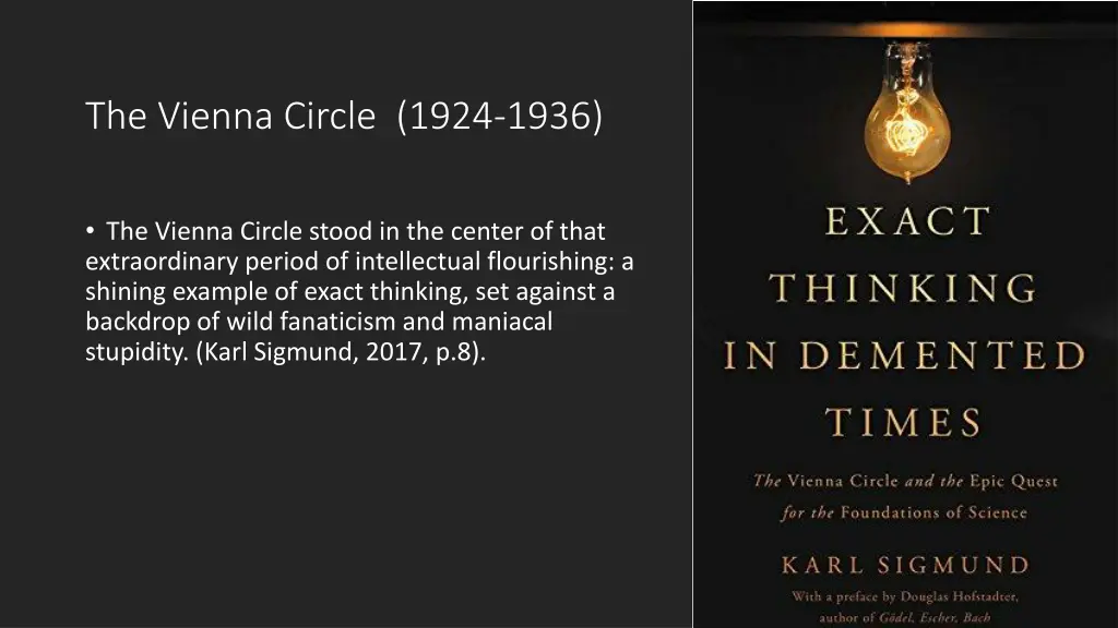 the vienna circle 1924 1936