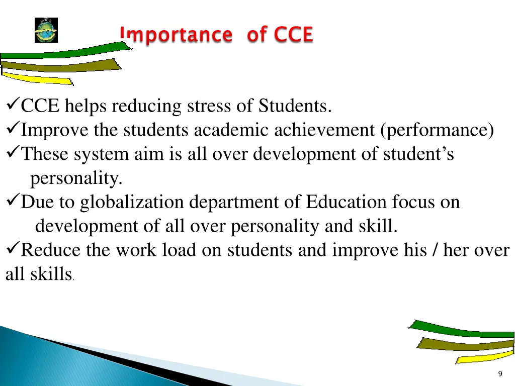importance of cce