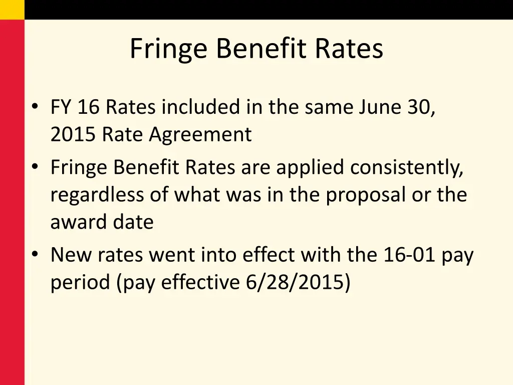 fringe benefit rates