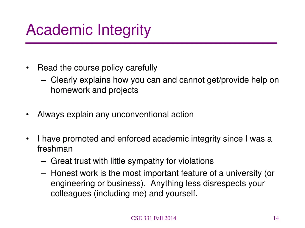 academic integrity