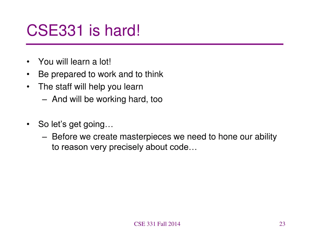 cse331 is hard