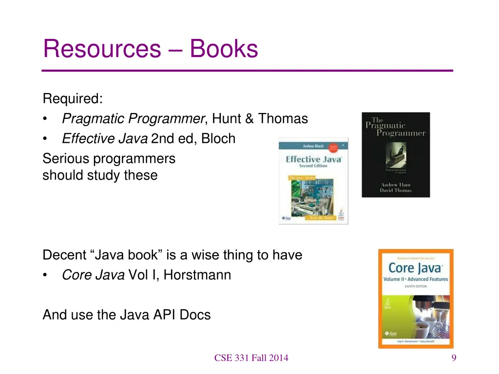 resources books