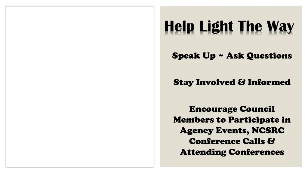 help light the way