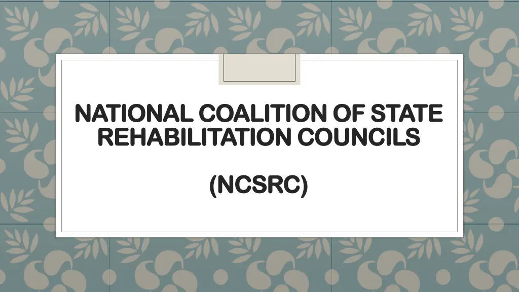 national coalition of state national coalition