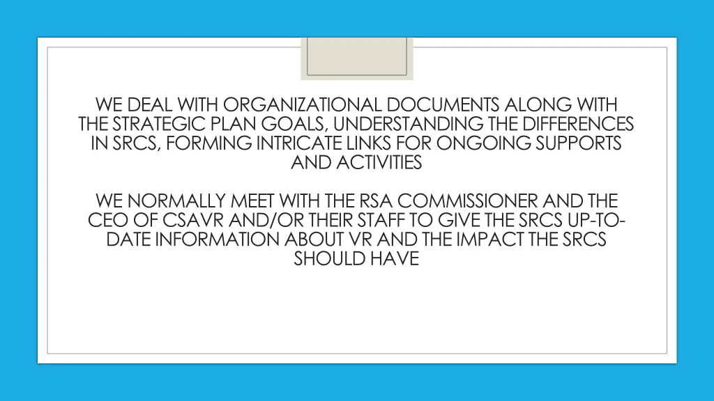 we deal with organizational documents along with