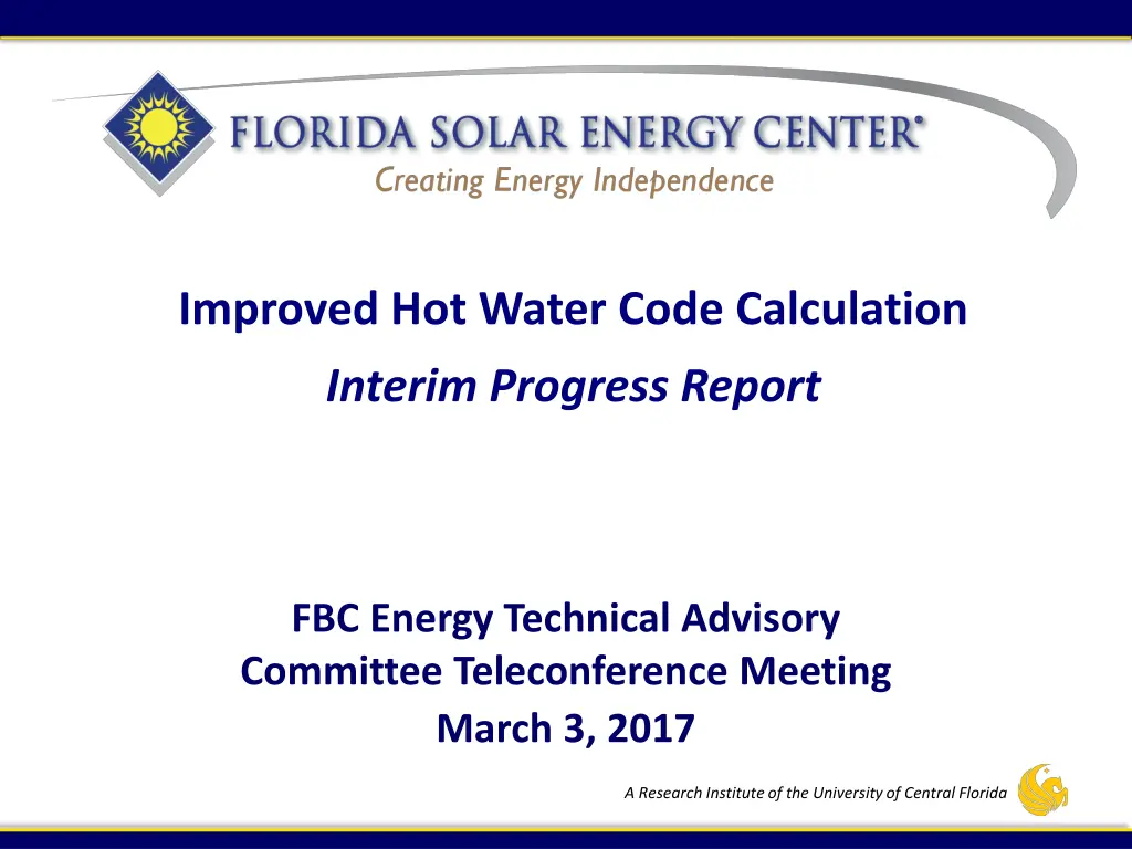 improved hot water code calculation
