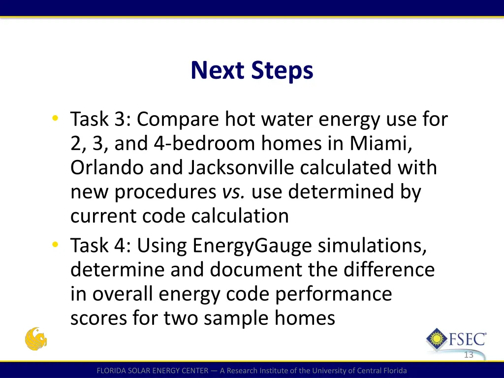 next steps