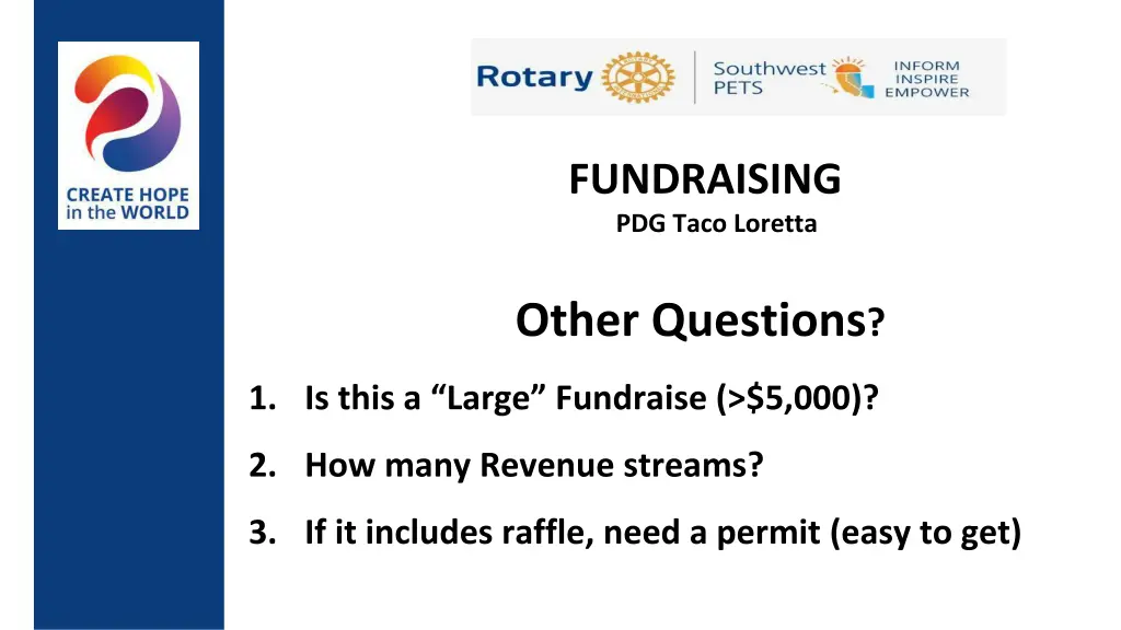 fundraising pdg taco loretta 2
