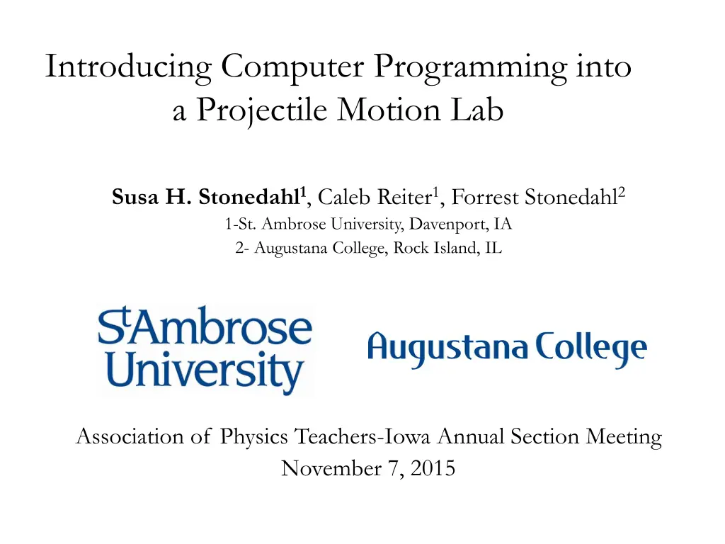 introducing computer programming into