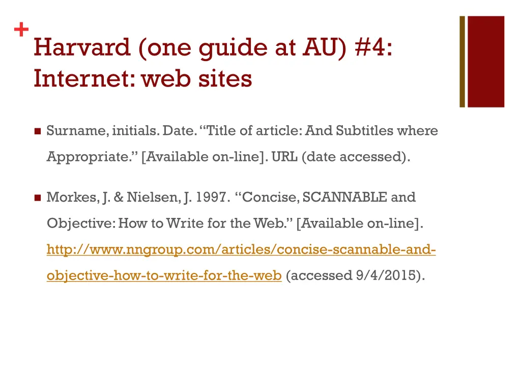 harvard one guide at au 4 internet web sites