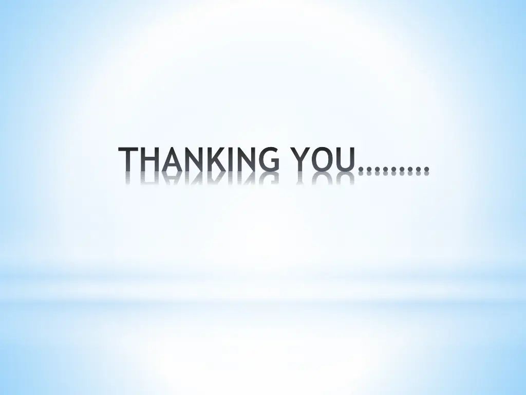 thanking you