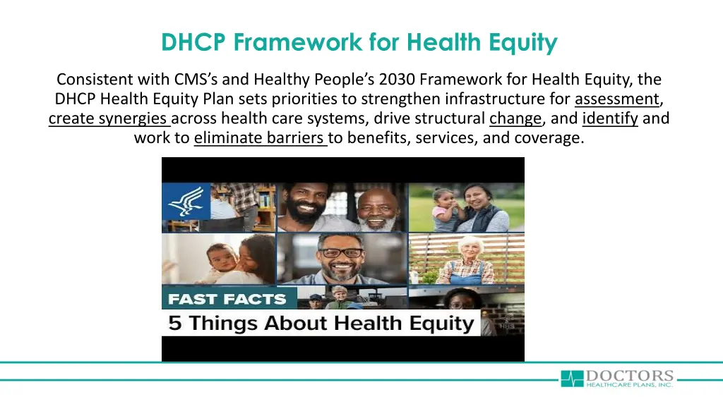 dhcp framework for health equity