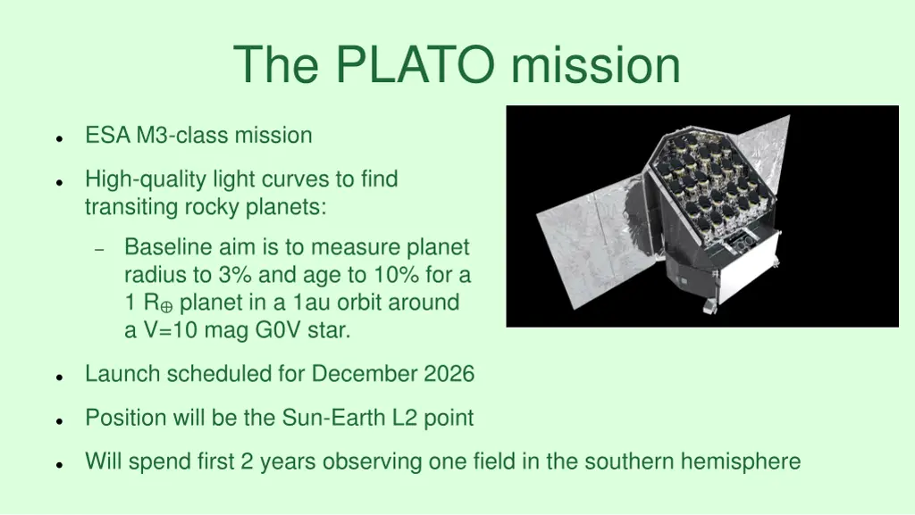 the plato mission