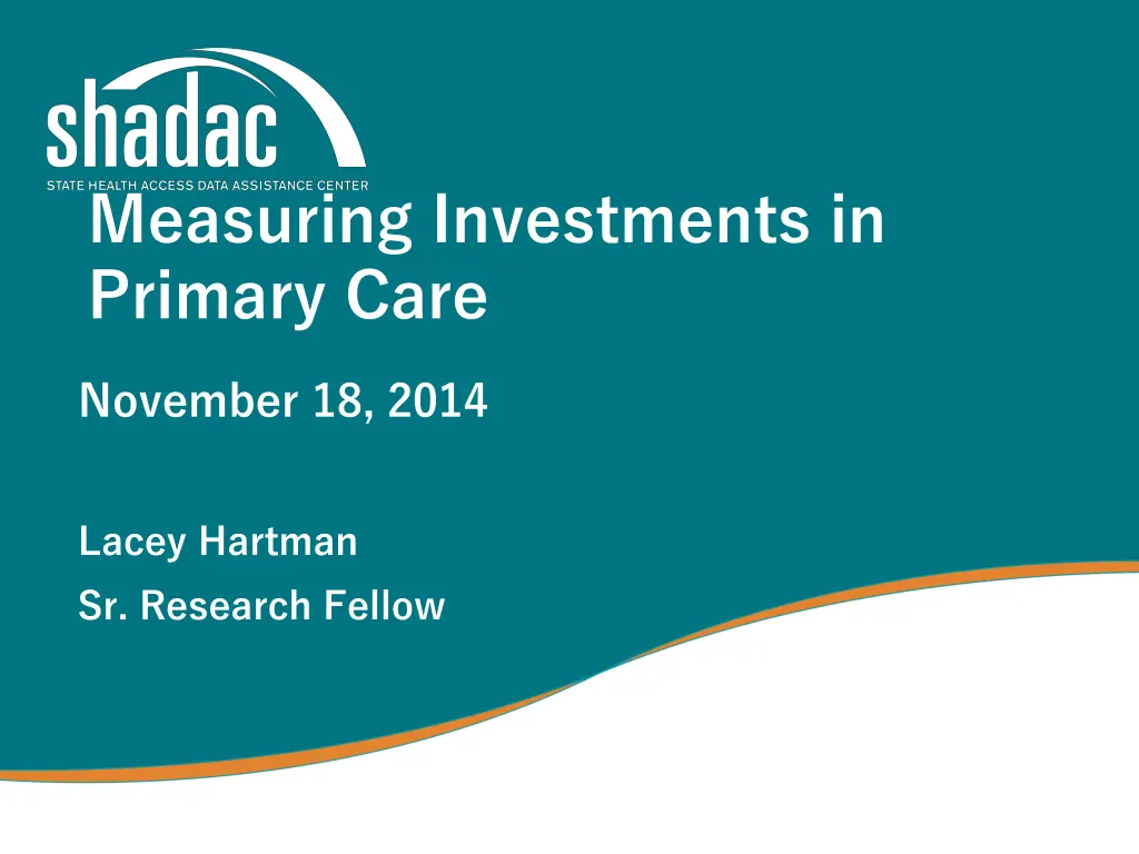 measuring investments in primary care