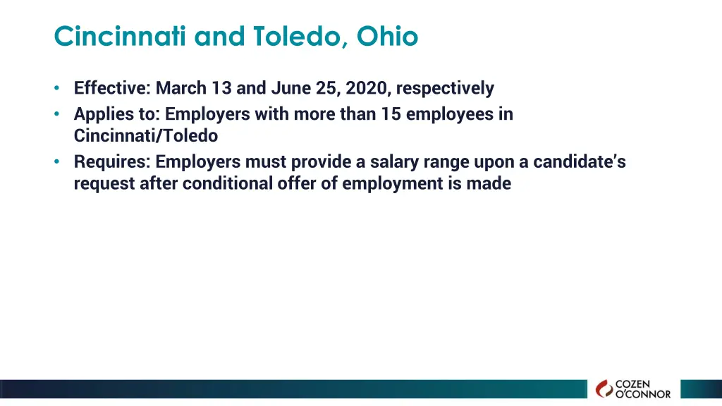 cincinnati and toledo ohio