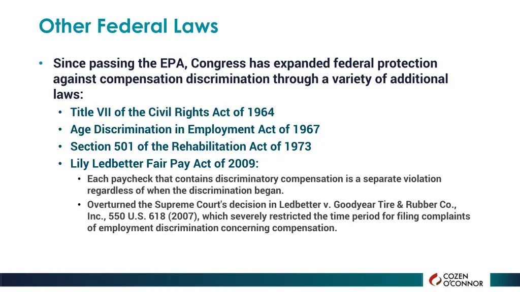 other federal laws