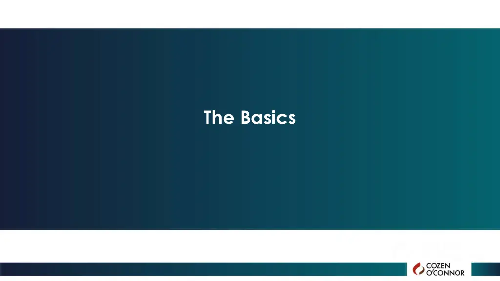 the basics