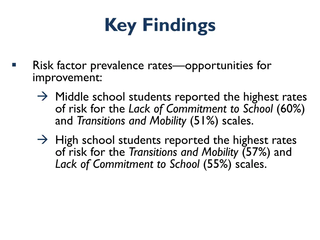key findings 5