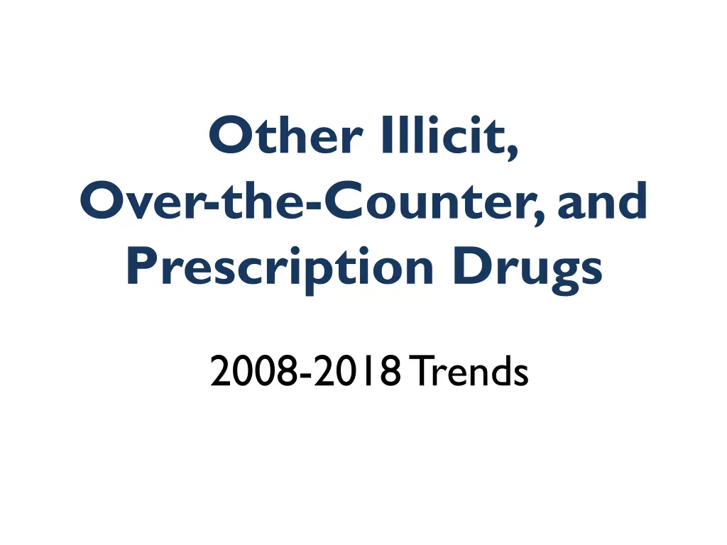 other illicit over the counter and prescription