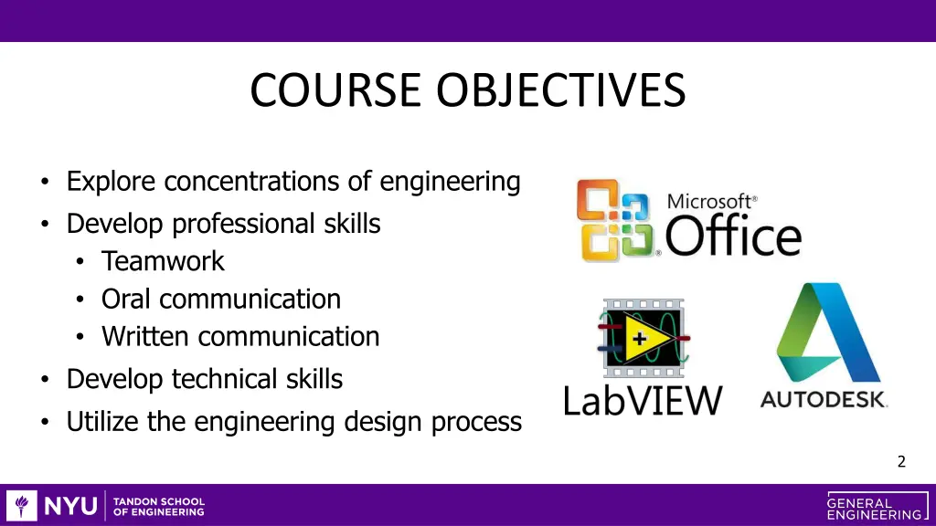 course objectives