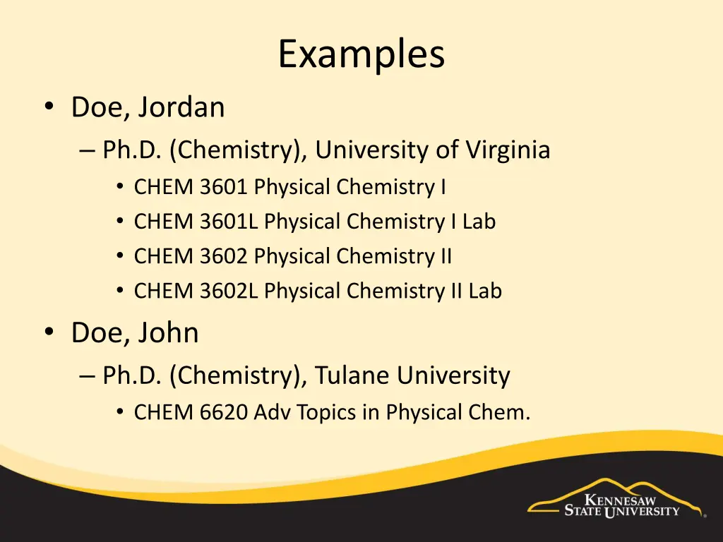 examples