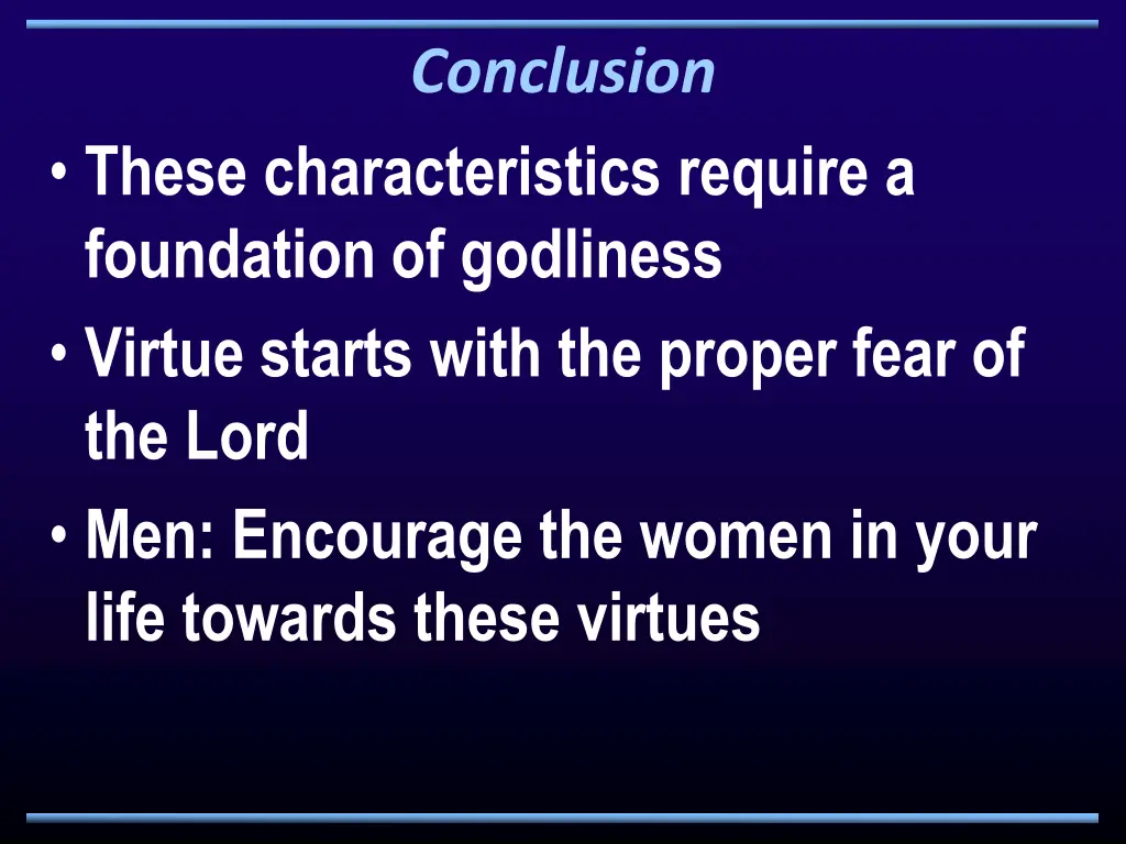 conclusion