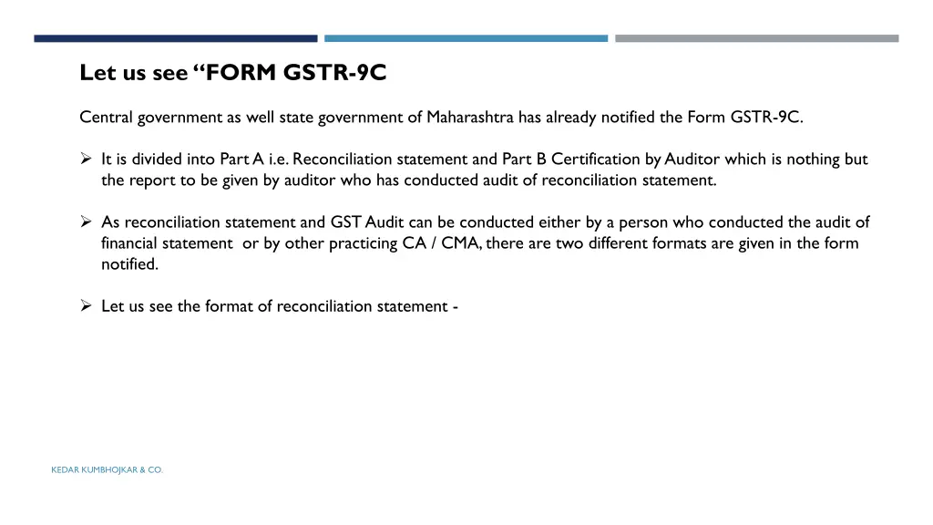 let us see form gstr 9c