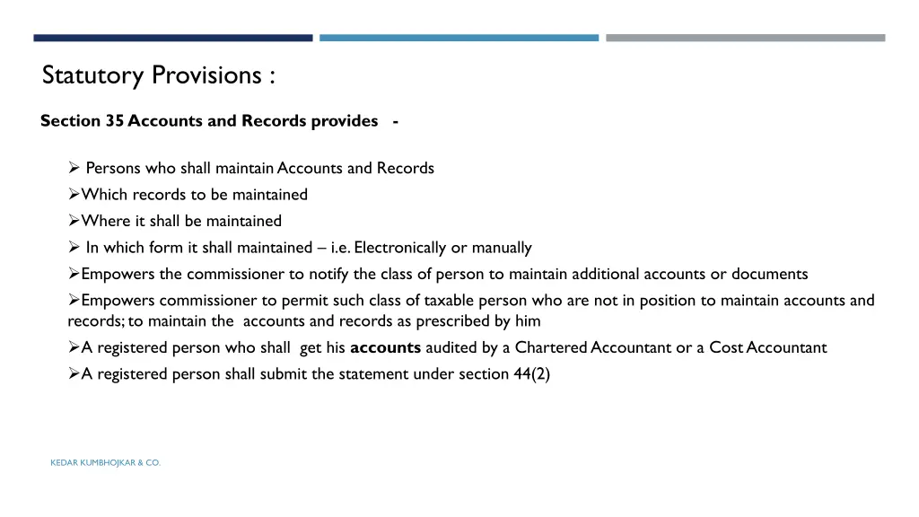 statutory provisions