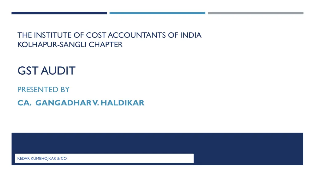 the institute of cost accountants of india
