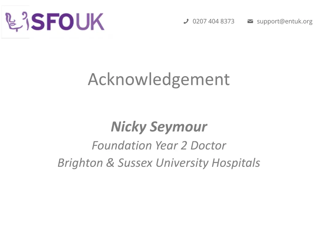 acknowledgement