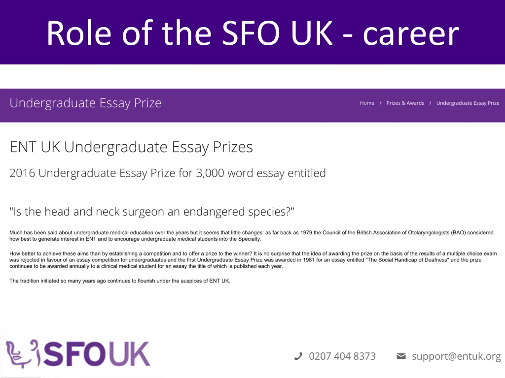 role of the sfo uk career 1