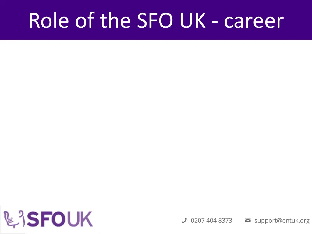 role of the sfo uk career 2