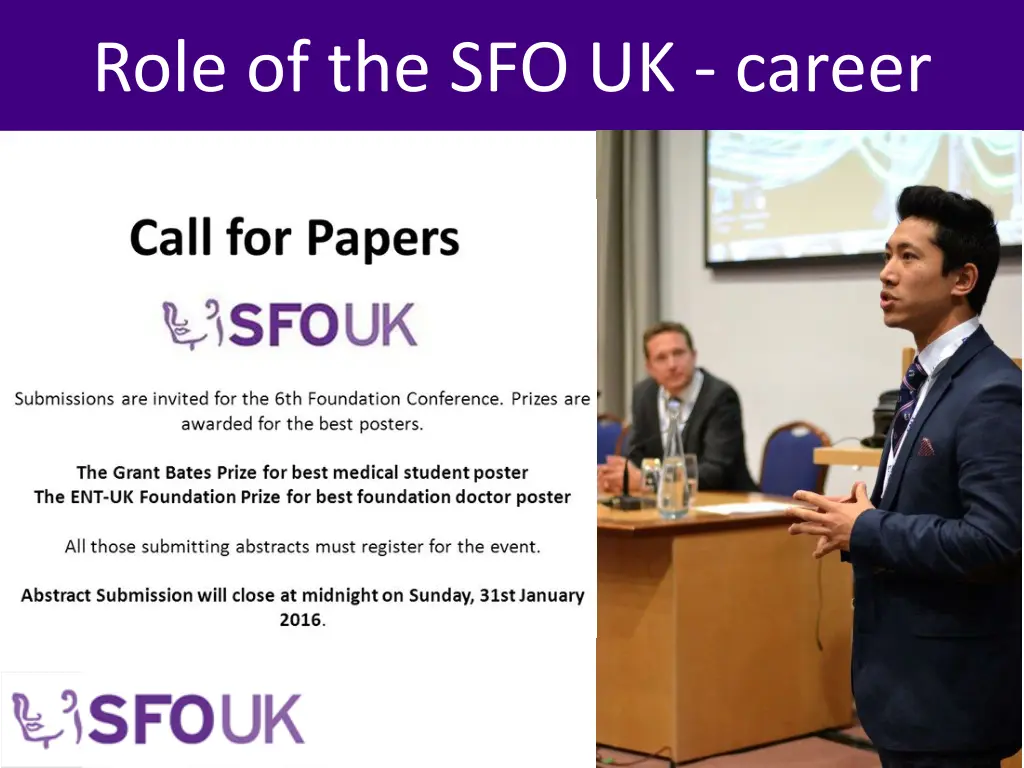 role of the sfo uk career