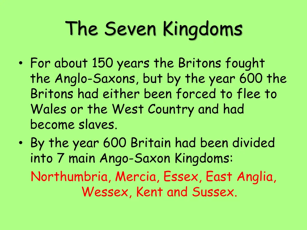 the seven kingdoms