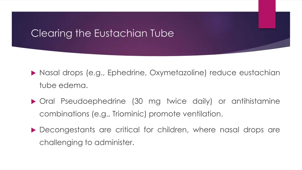 clearing the eustachian tube