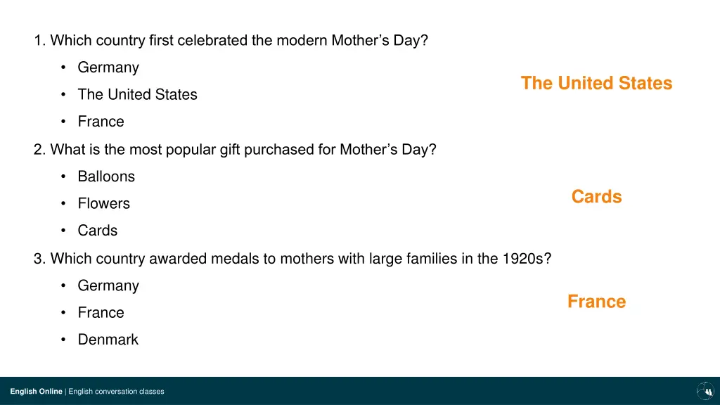 1 which country first celebrated the modern