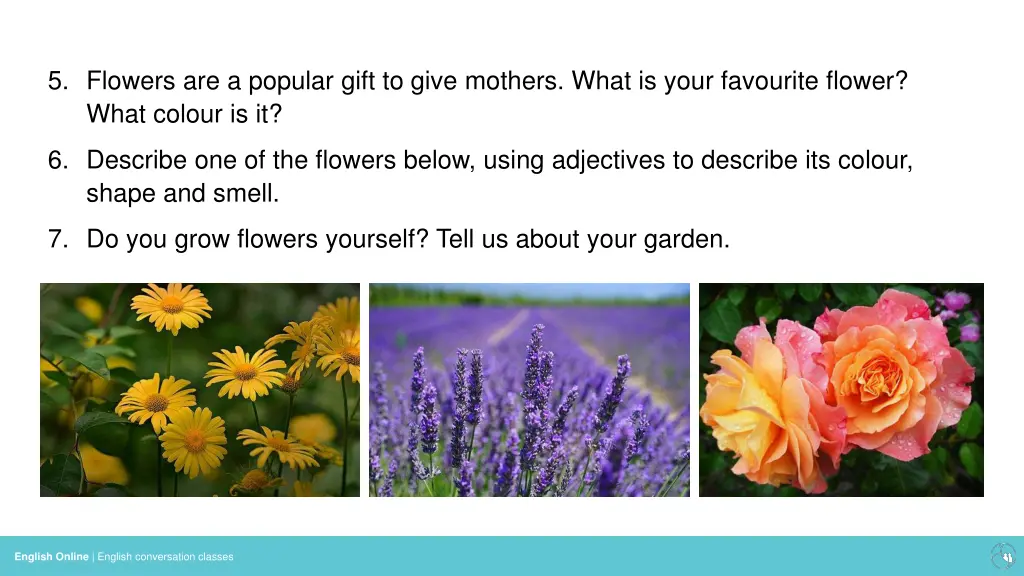 5 flowers are a popular gift to give mothers what