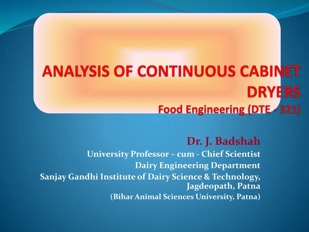 dr j badshah