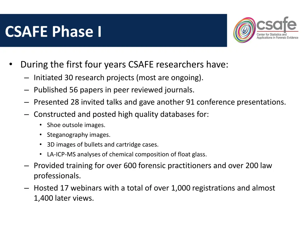 csafe phase i