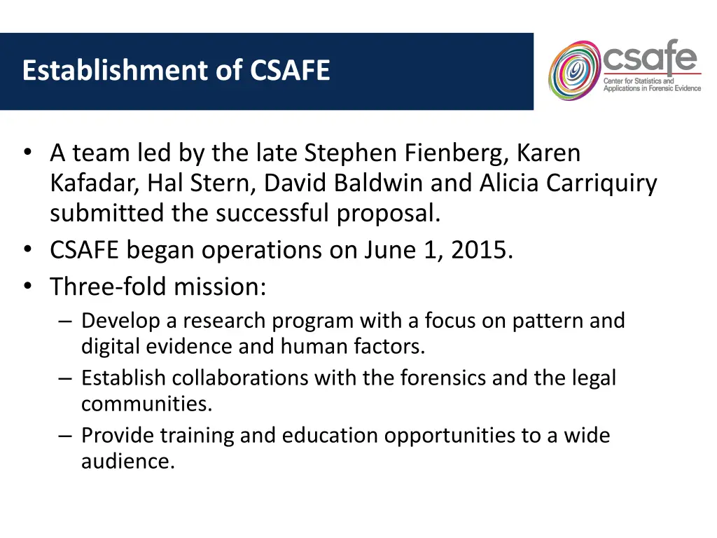 establishment of csafe