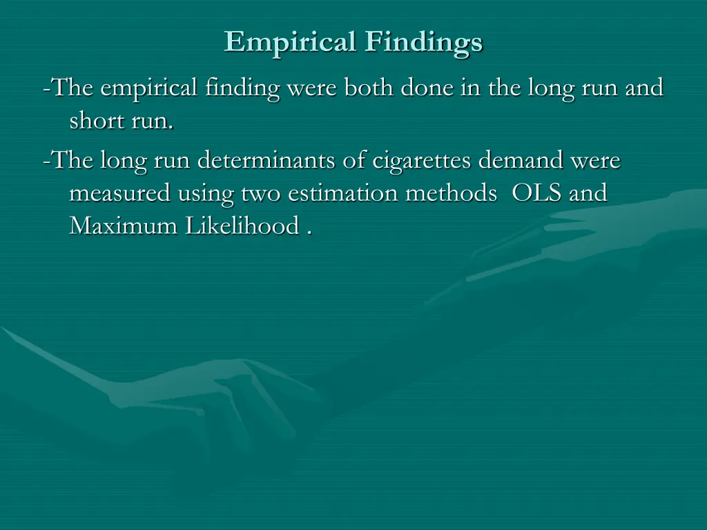 empirical findings